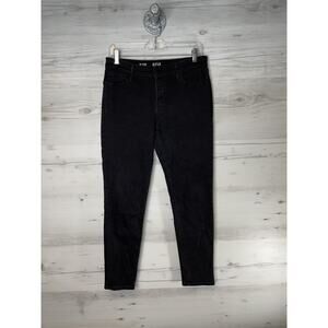 a.n.a Jeggings Womens 10 Black Mid-Rise Stretch Denim Skinny Pants Classic Style